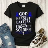 God Gives Hardest Battle Juvenile Arthritis Awareness Women's T-Shirt thumb 3