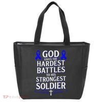 God Gives Hardest Battle Juvenile Arthritis Awareness Tote Bag thumb 0
