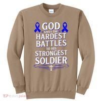 God Gives Hardest Battle Juvenile Arthritis Awareness Sweatshirt thumb 0