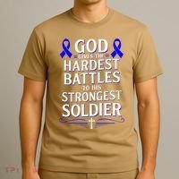 God Gives Hardest Battle Juvenile Arthritis Awareness T-Shirt thumb 3