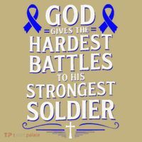 God Gives Hardest Battle Juvenile Arthritis Awareness Mousepad thumb 1