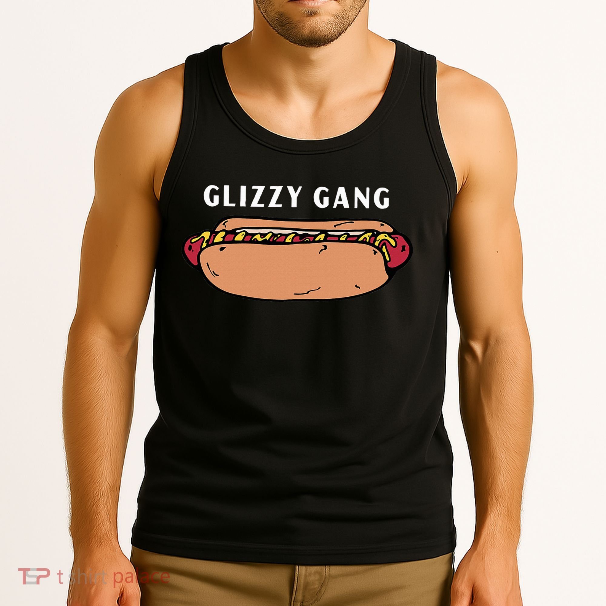 Glizzy Gang Hotdog Funny Tank Top