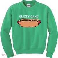 Glizzy Gang Hotdog Funny Kids Sweatshirt thumb 0