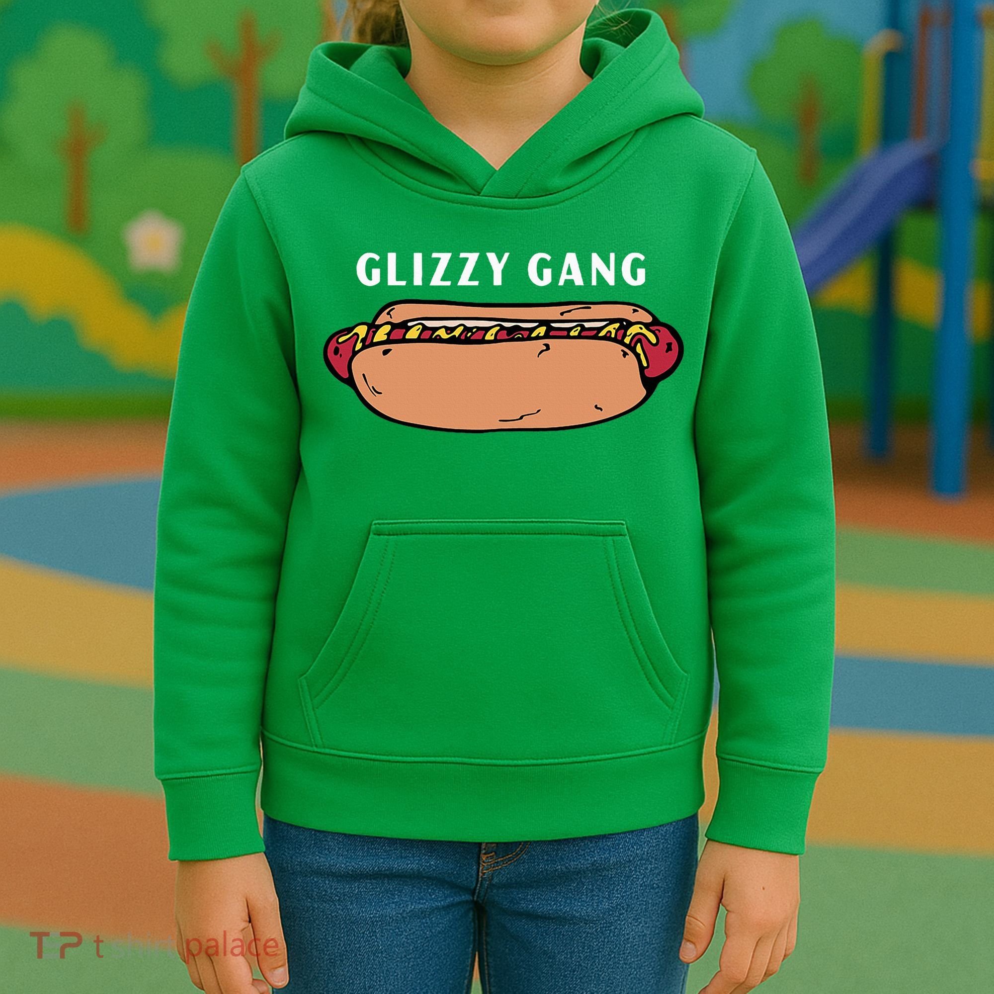 Glizzy Gang Hotdog Funny Kids Hoodie