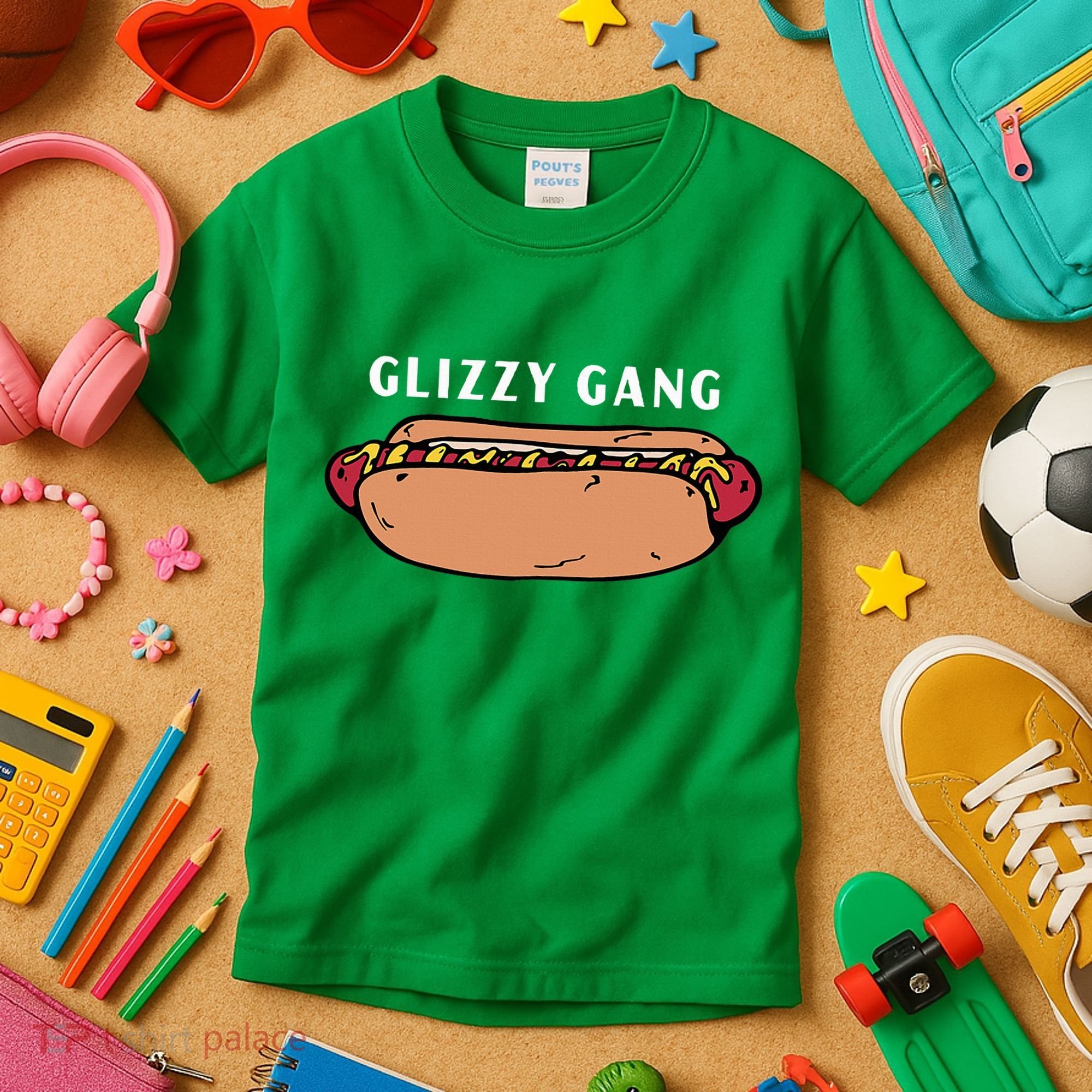 Glizzy Gang Hotdog Funny Kids T-Shirt