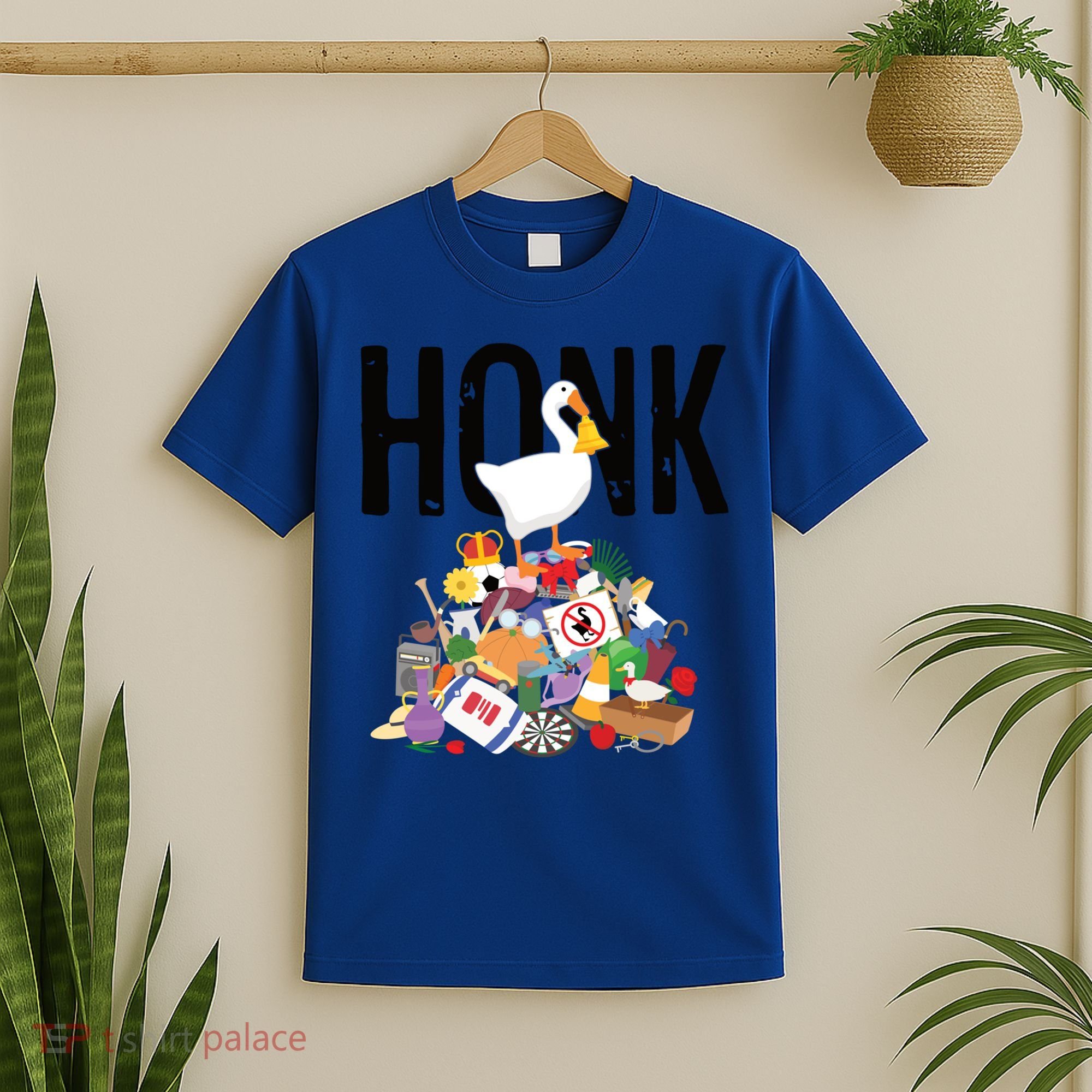 Goose Game Honk Untitled Goose Addiction Press Y To Honk Funny Gift T-Shirt