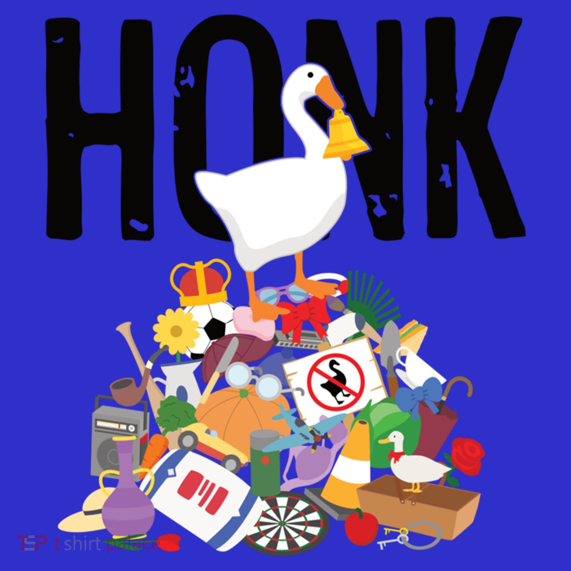 Goose Game Honk Untitled Goose Addiction Press Y To Honk Funny Gift Women's Tank Top