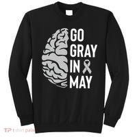 Go Gray In May Brain Tumor Awareness Sweatshirt thumb 0