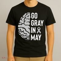 Go Gray In May Brain Tumor Awareness T-Shirt thumb 3