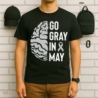 Go Gray In May Brain Tumor Awareness T-Shirt thumb 6