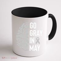 Go Gray In May Brain Tumor Awareness Coffee Mug thumb 1