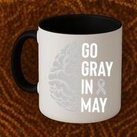 Go Gray In May Brain Tumor Awareness Coffee Mug thumb 2