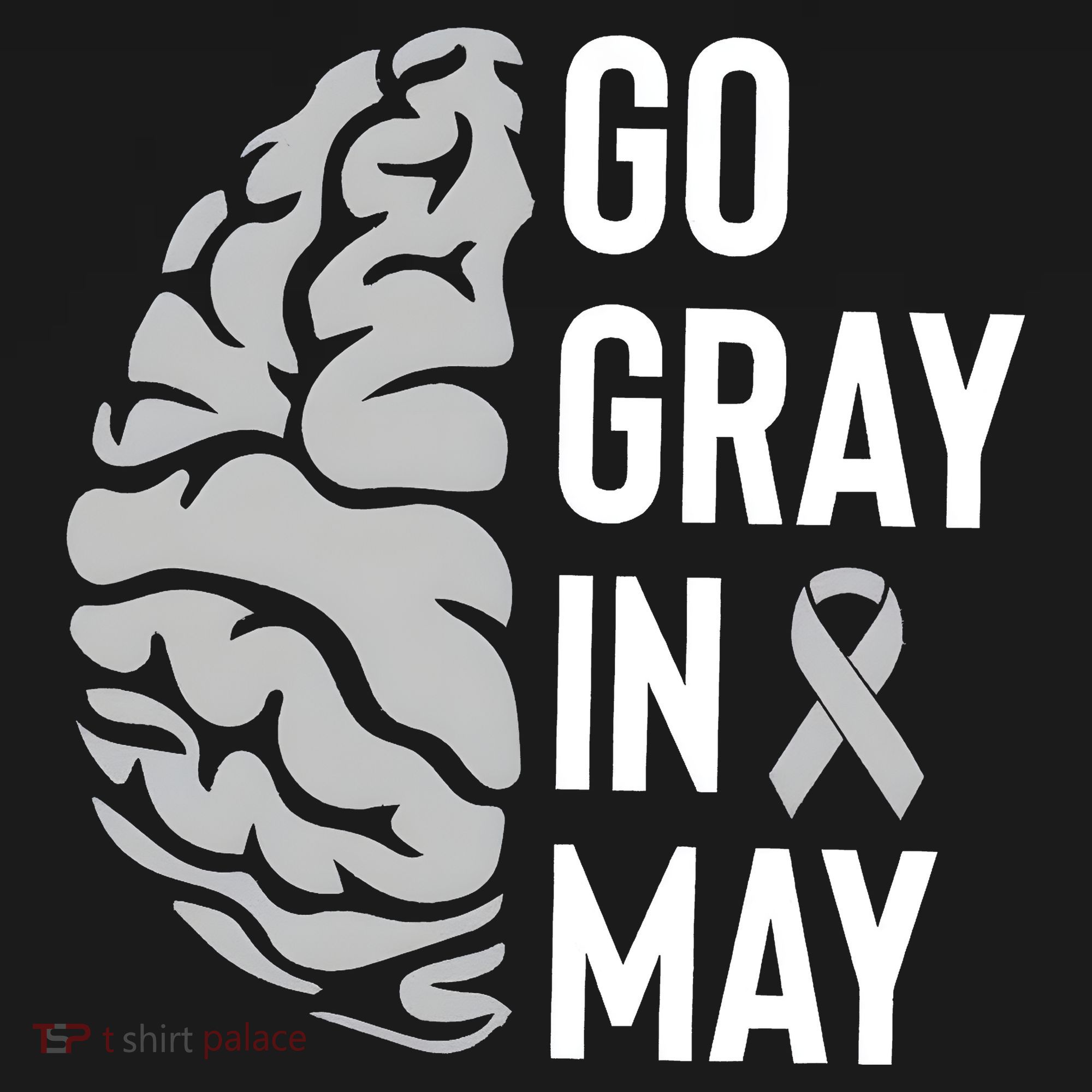 Go Gray In May Brain Tumor Awareness Coaster