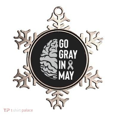 Go Gray In May Brain Tumor Awareness Ornament