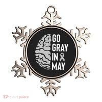 Go Gray In May Brain Tumor Awareness Ornament thumb 0