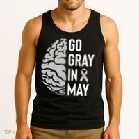 Go Gray In May Brain Tumor Awareness Tank Top thumb 3
