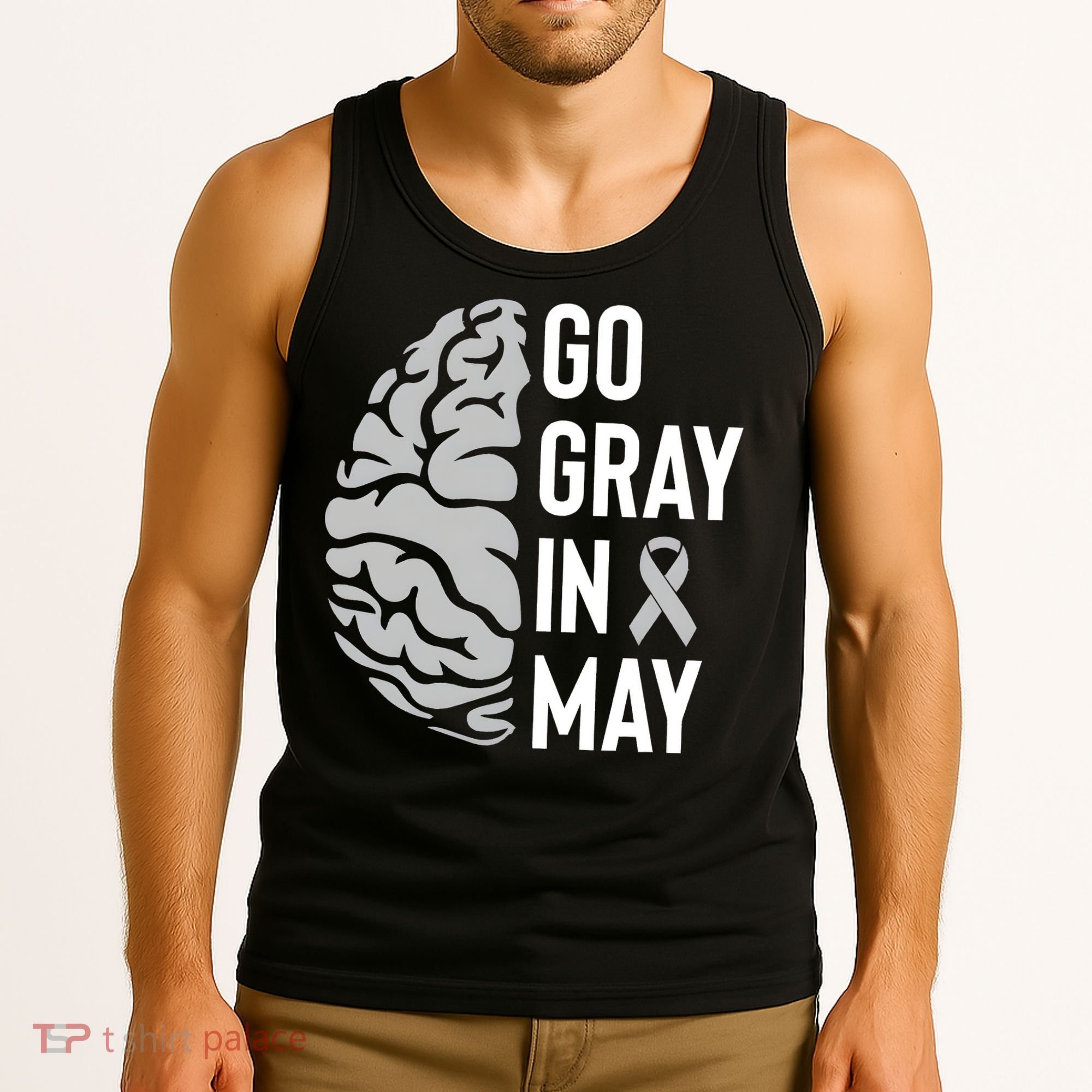 Go Gray In May Brain Tumor Awareness Tank Top