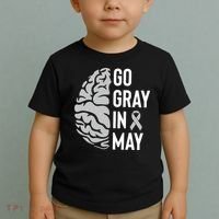 Go Gray In May Brain Tumor Awareness Toddler T-Shirt thumb 2