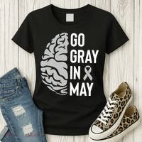Go Gray In May Brain Tumor Awareness Women's T-Shirt thumb 3