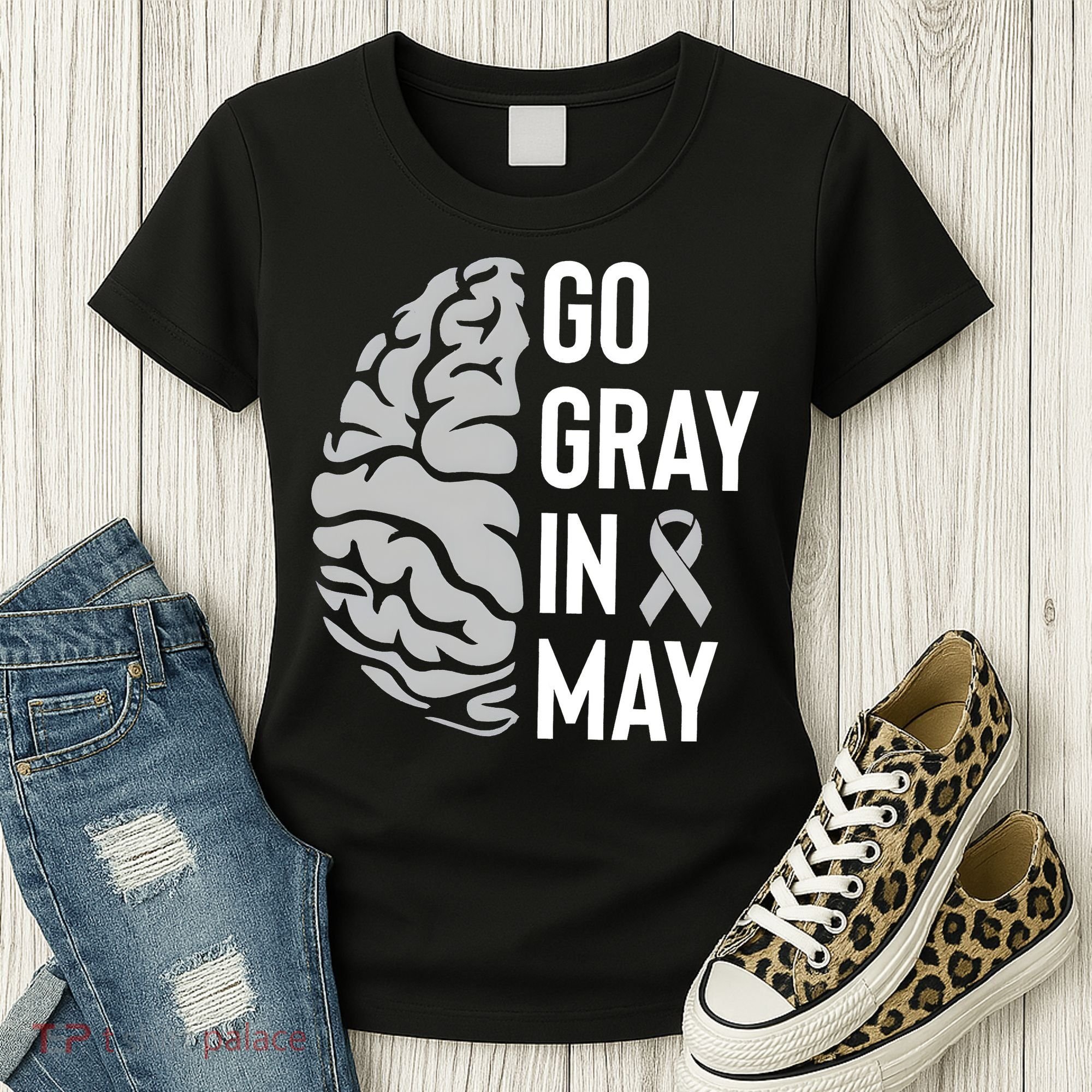 Go Gray In May Brain Tumor Awareness Women's T-Shirt