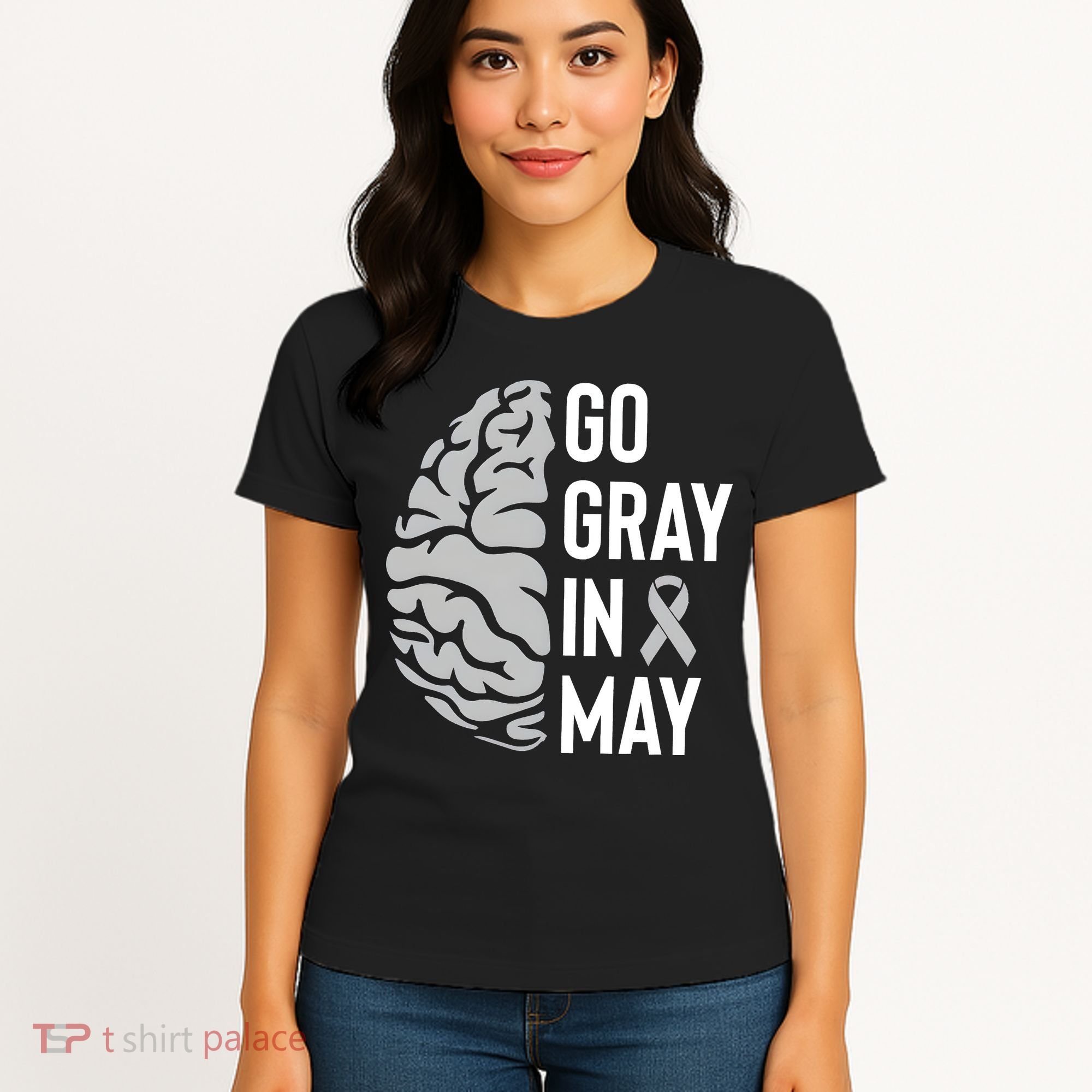 Go Gray In May Brain Tumor Awareness Women's T-Shirt