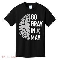 Go Gray In May Brain Tumor Awareness Kids T-Shirt thumb 0