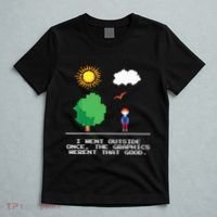 Game Geek I Went Outside Once The Graphics Werent That Good T-Shirt thumb 5