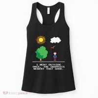 Game Geek I Went Outside Once The Graphics Werent That Good Women's Tank Top thumb 0