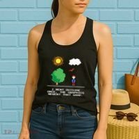 Game Geek I Went Outside Once The Graphics Werent That Good Women's Tank Top thumb 2