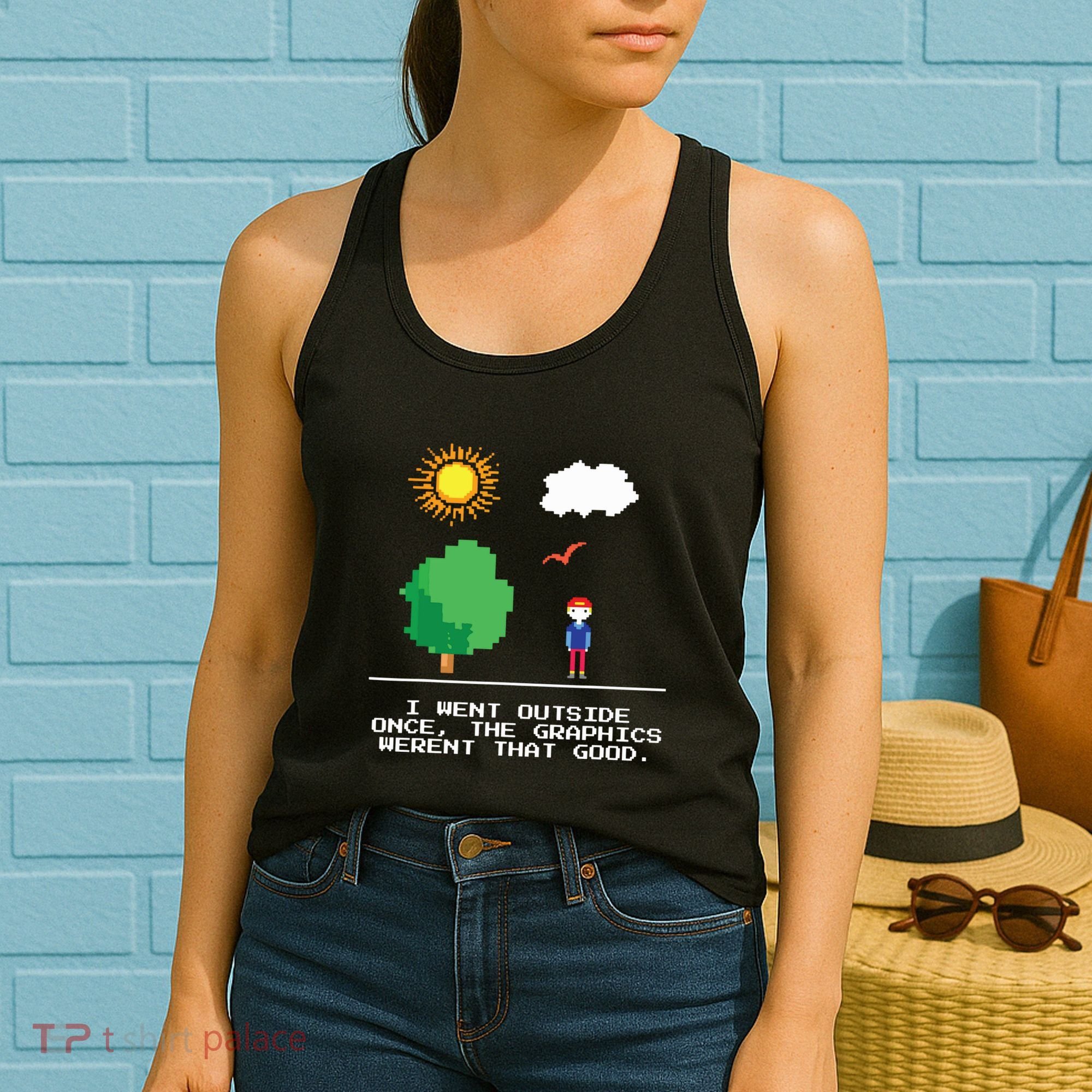 Game Geek I Went Outside Once The Graphics Werent That Good Women's Tank Top