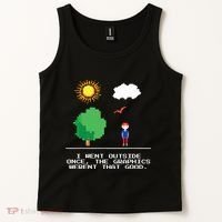 Game Geek I Went Outside Once The Graphics Werent That Good Tank Top thumb 2