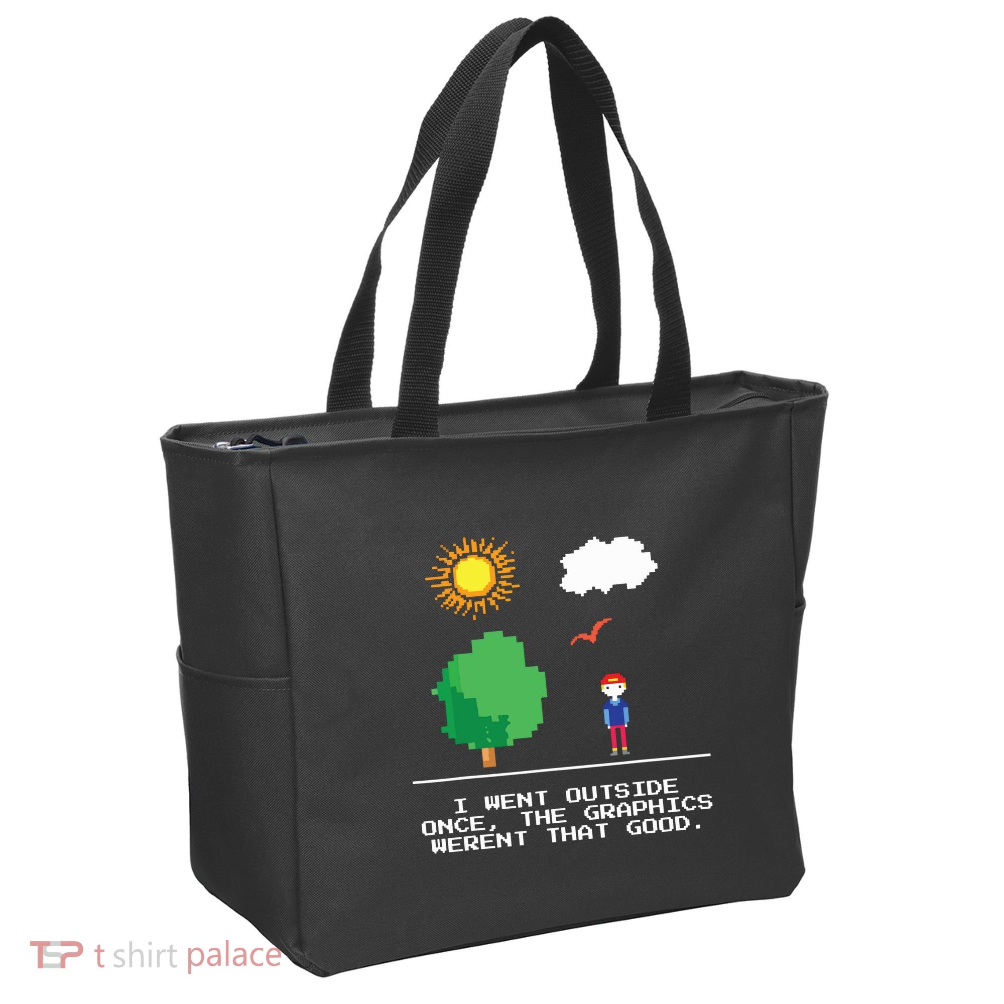 Game Geek I Went Outside Once The Graphics Werent That Good Tote Bag