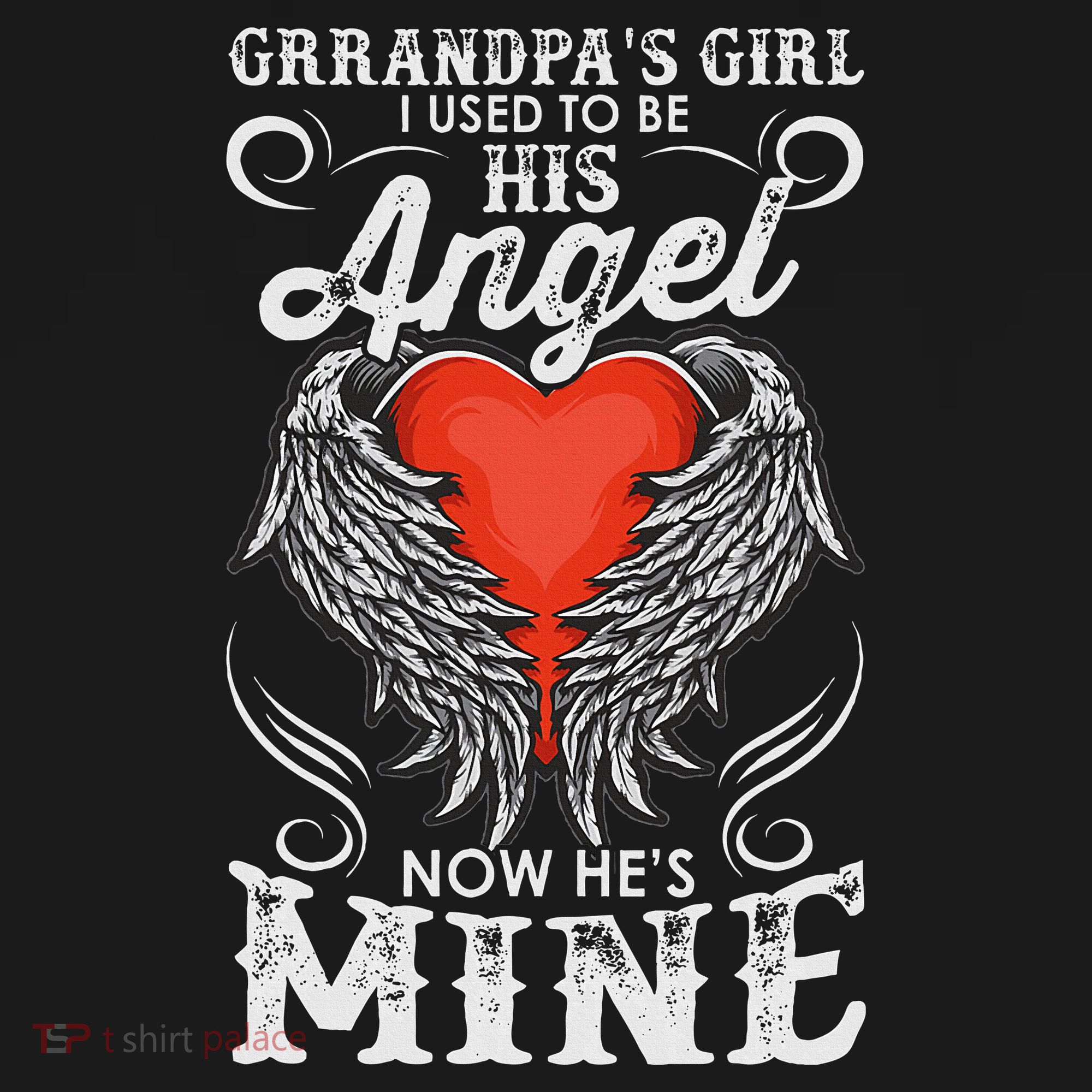Grandpas Girl I Used To Be His Angel Now Hes Mine Women's Tank Top