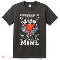 Grandpas Girl I Used To Be His Angel Now Hes Mine T-Shirt thumb 0