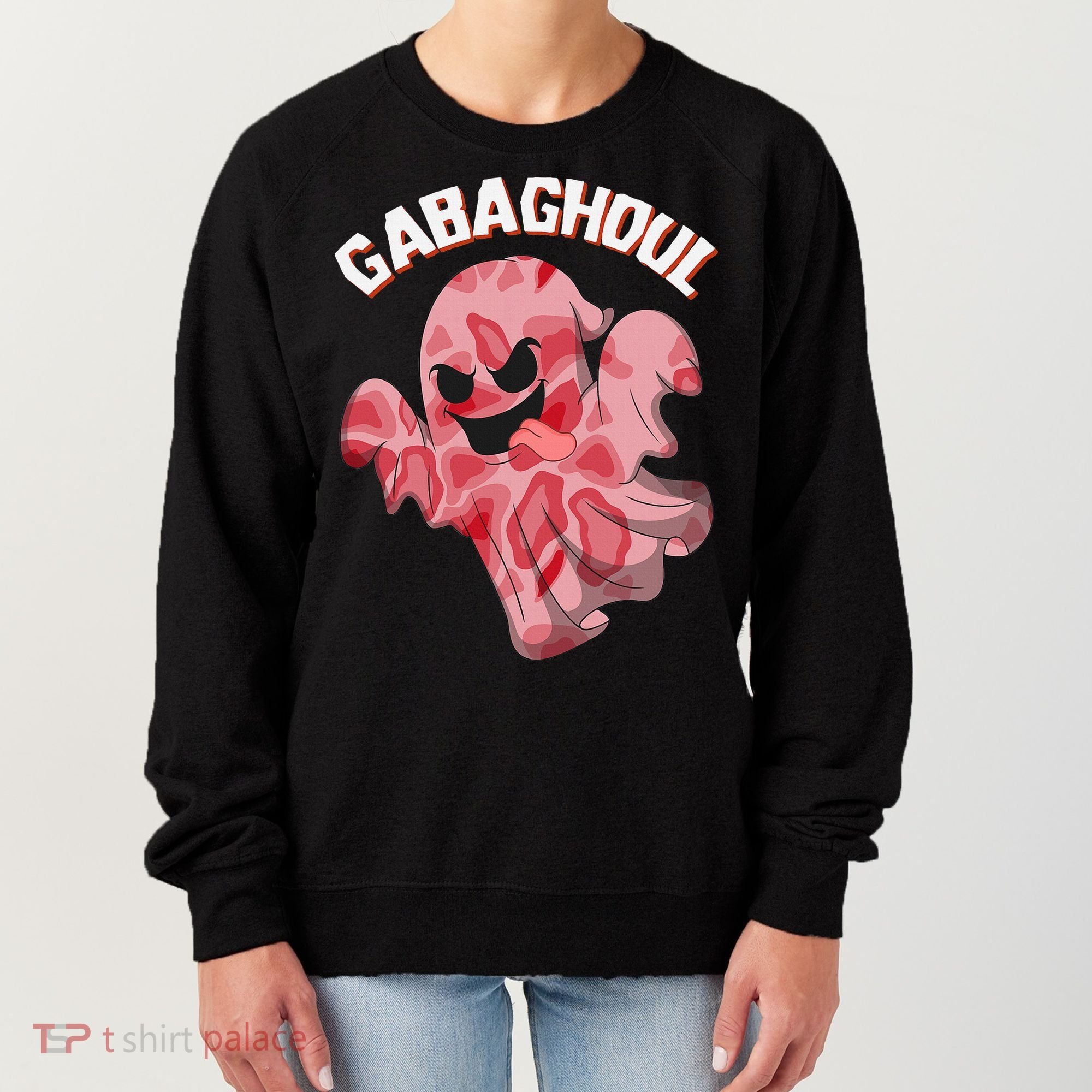 Gabaghoul Ghost Italian Ham Halloween Gabagool Parody Women's Sweatshirt