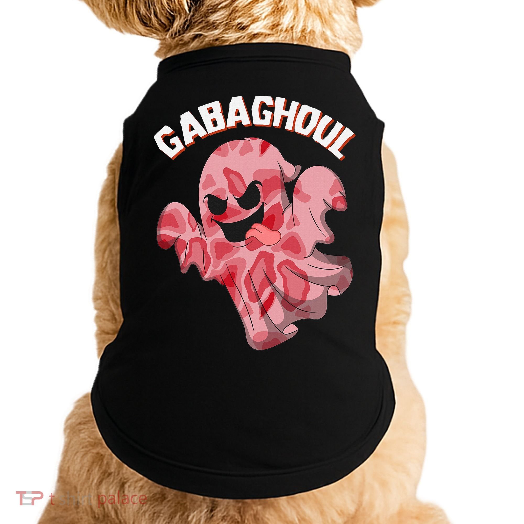 Gabaghoul Ghost Italian Ham Halloween Gabagool Parody Doggie Tank