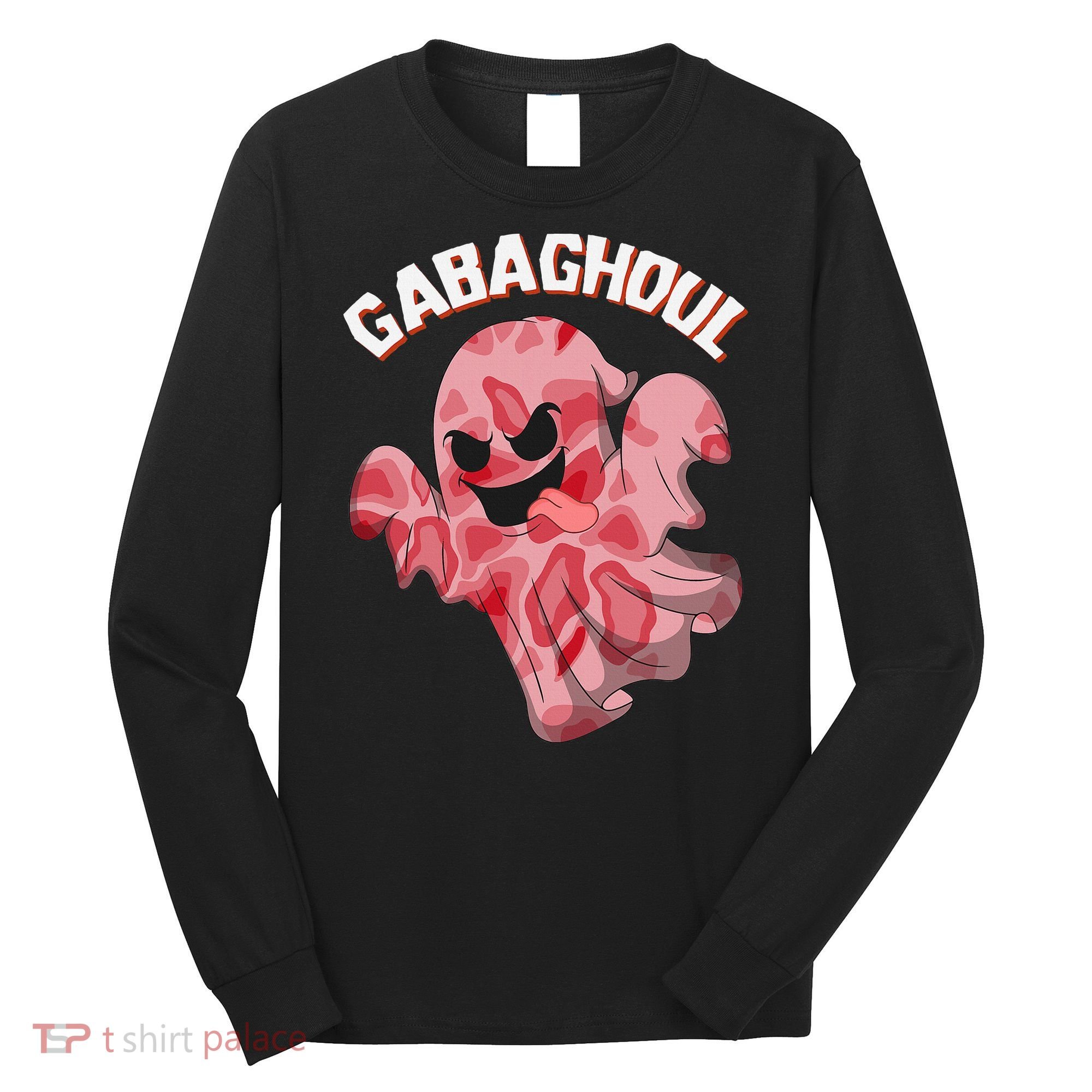 Gabaghoul Ghost Italian Ham Halloween Gabagool Parody Long Sleeve Shirt