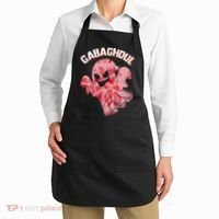 Gabaghoul Ghost Italian Ham Halloween Gabagool Parody Apron thumb 2