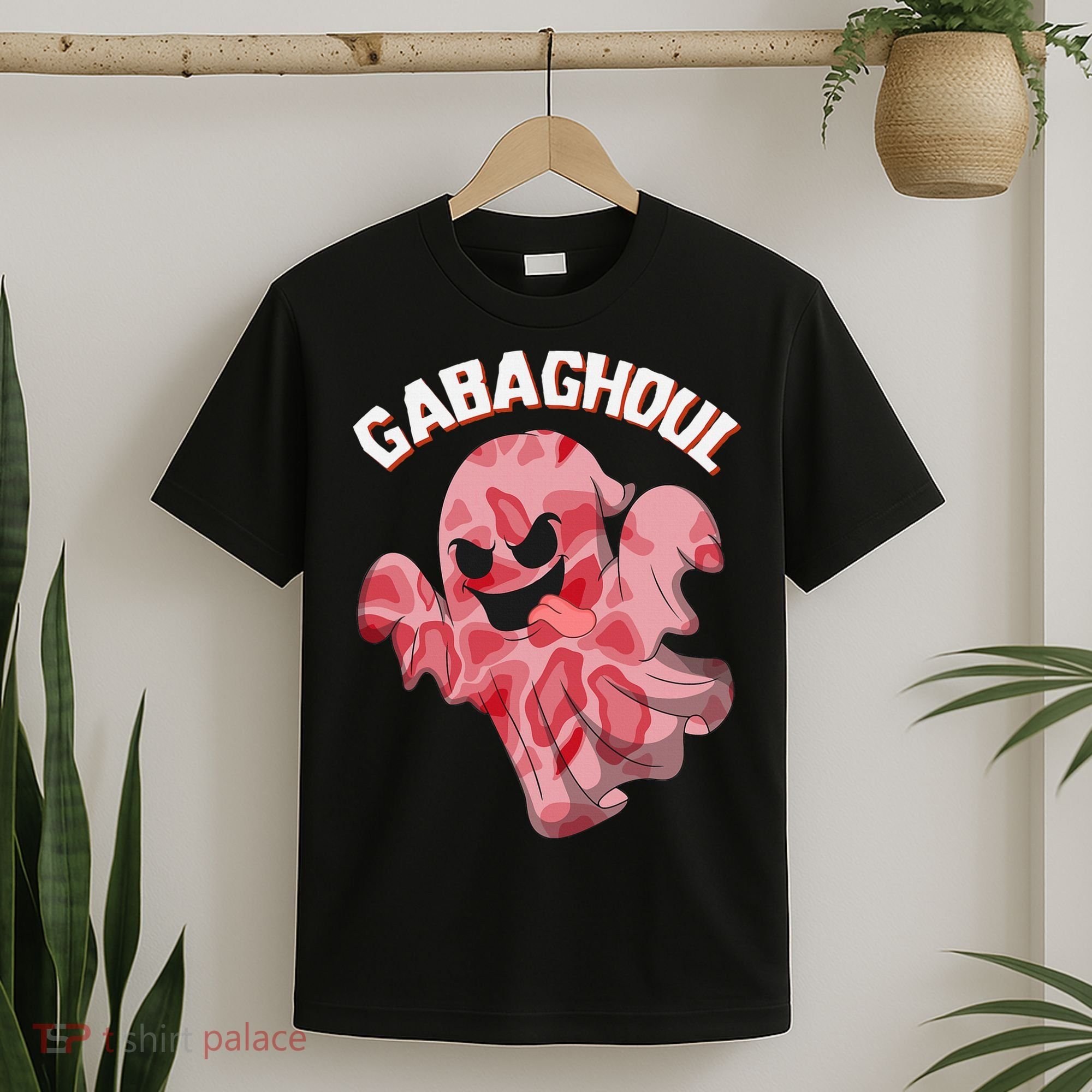 Gabaghoul Ghost Italian Ham Halloween Gabagool Parody T-Shirt