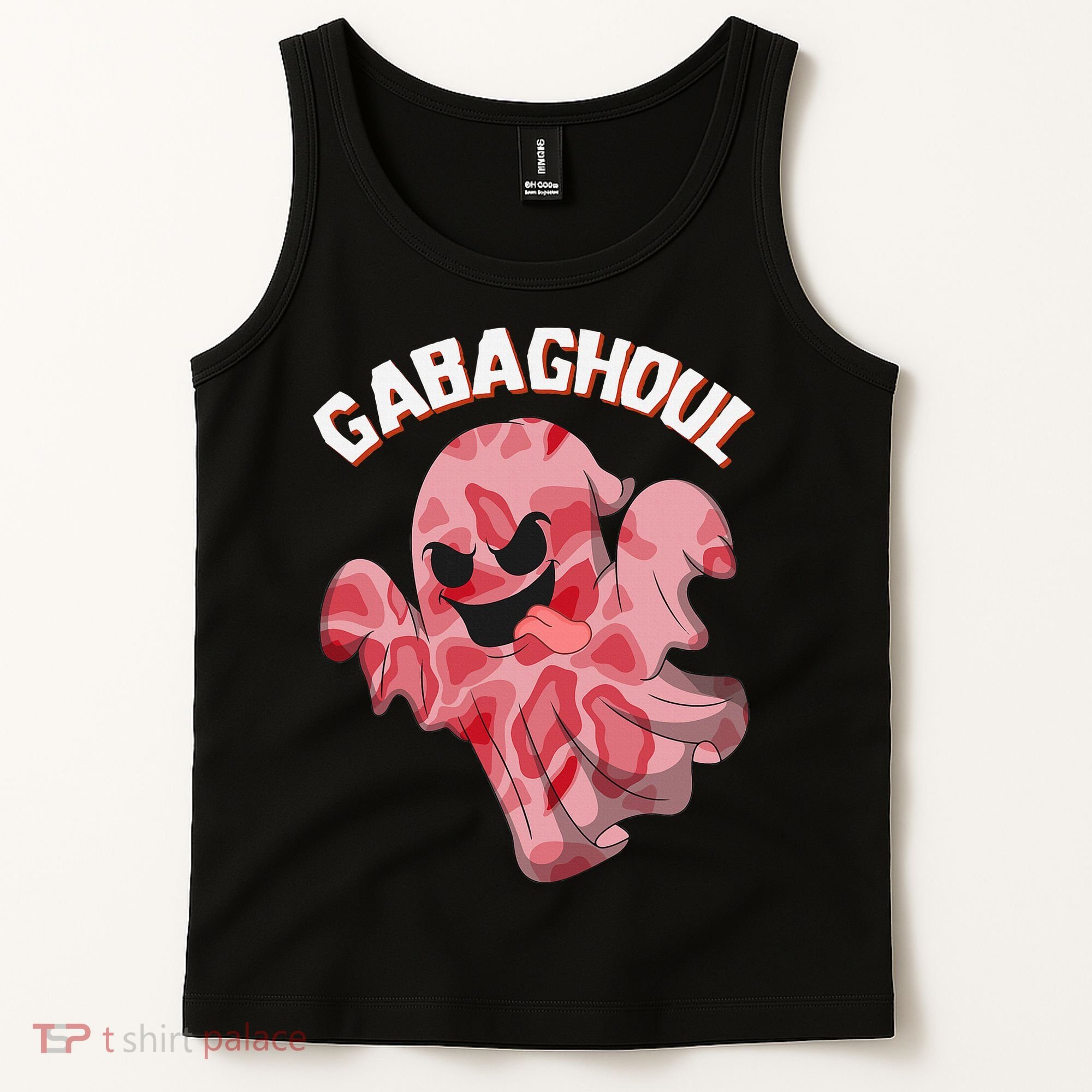Gabaghoul Ghost Italian Ham Halloween Gabagool Parody Tank Top