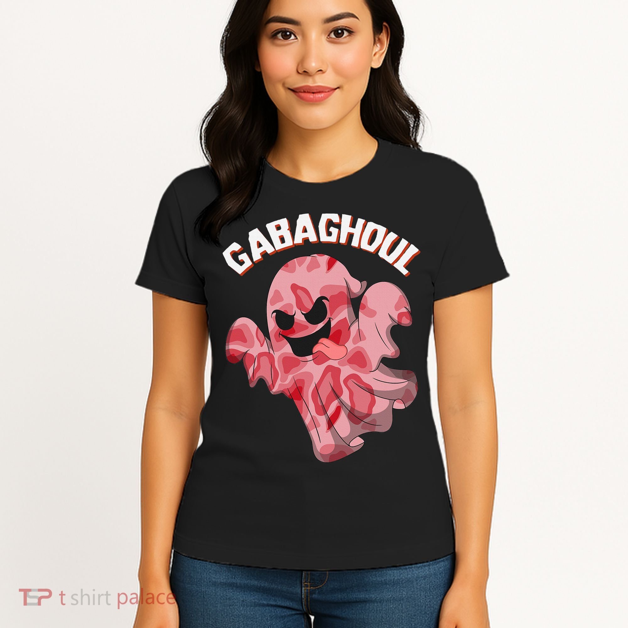 Gabaghoul Ghost Italian Ham Halloween Gabagool Parody Women's T-Shirt
