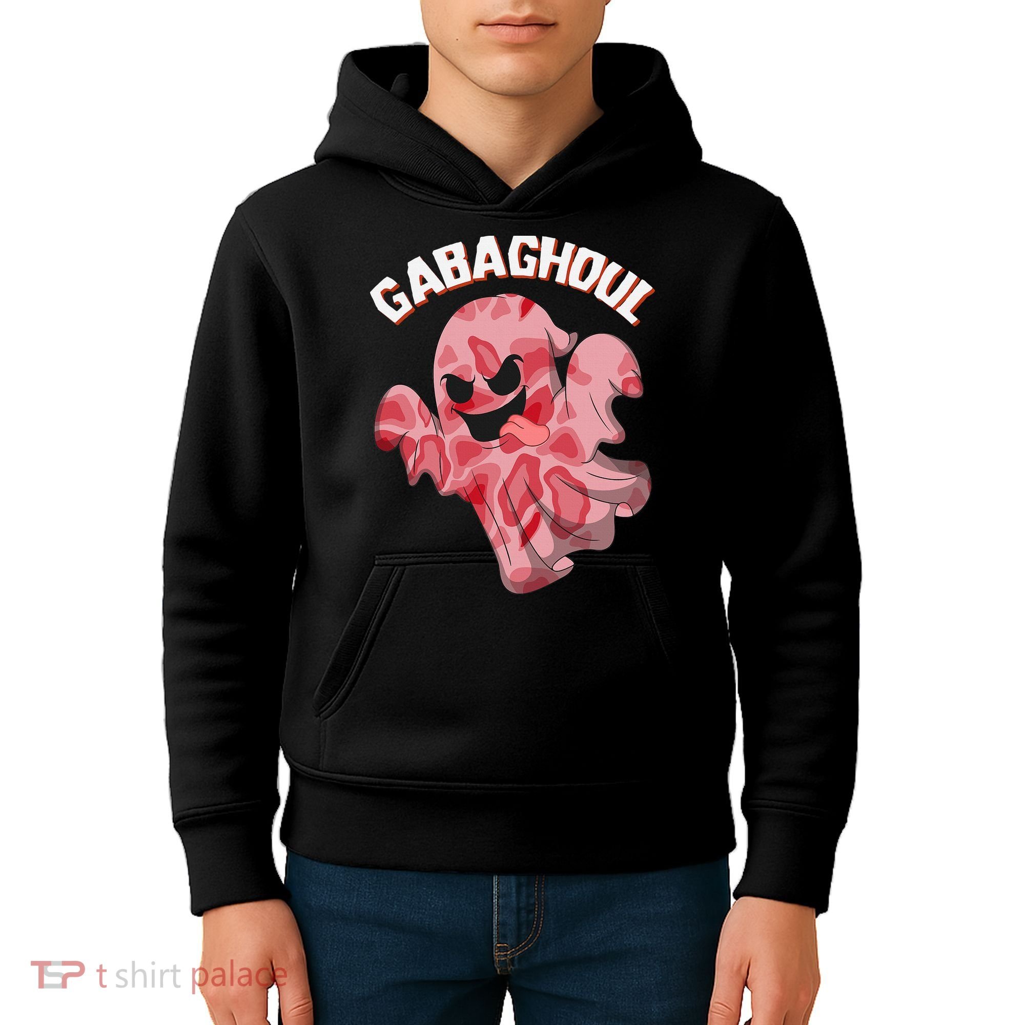 Gabaghoul Ghost Italian Ham Halloween Gabagool Parody Kids Hoodie