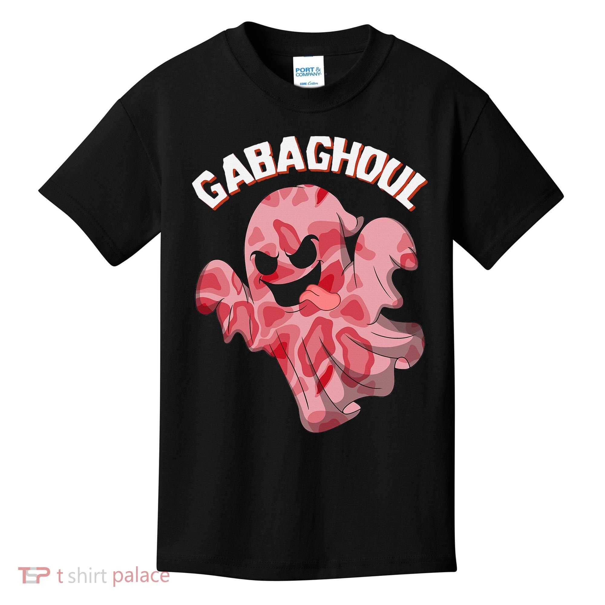 Gabaghoul Ghost Italian Ham Halloween Gabagool Parody Kids T-Shirt
