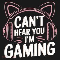 Gamer Gaming I CanT Hear You IM Gaming Video Games Gift Women's Hoodie thumb 2