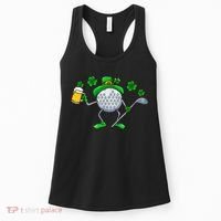 Golf Golfing Irish Golfer Beer Humor Dad St Patricks Day Gift Women's Tank Top thumb 0