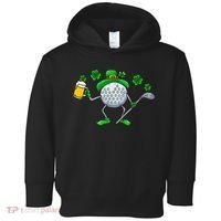 Golf Golfing Irish Golfer Beer Humor Dad St Patricks Day Gift Toddler Hoodie thumb 0