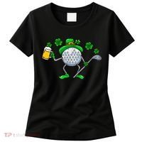 Golf Golfing Irish Golfer Beer Humor Dad St Patricks Day Gift Women's T-Shirt thumb 0