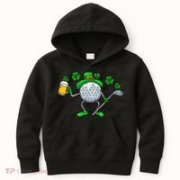 Golf Golfing Irish Golfer Beer Humor Dad St Patricks Day Gift Kids Hoodie thumb 0