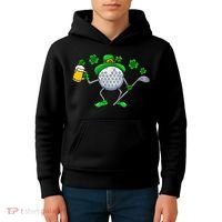 Golf Golfing Irish Golfer Beer Humor Dad St Patricks Day Gift Kids Hoodie thumb 4