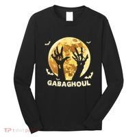 Gabaghoul Ghost Italian Ham Halloween Gabagool Parody Long Sleeve Shirt thumb 0